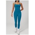 thumbnail image 3 of PISONIC Workout Sets for Women, 2 Piece Seamless Spaghetti Straps Crop Top Matching High Waist Leggings Gym Yoga Outfits, 3 of 7