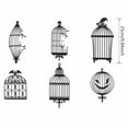 thumbnail image 2 of Party Decoration Glitter Birdcage And Crow Hanging Decoration Set, 24 Pieces With 12 Unique Birdcage Designs And 12 Crow Decorations, Lightweight Cardstock For Gothic Horror, 2 of 5