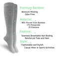 thumbnail image 3 of 3 Pairs Bamboo Knee High Socks for Women Colors (Black, Gray, White) from M.O.S, 3 of 6