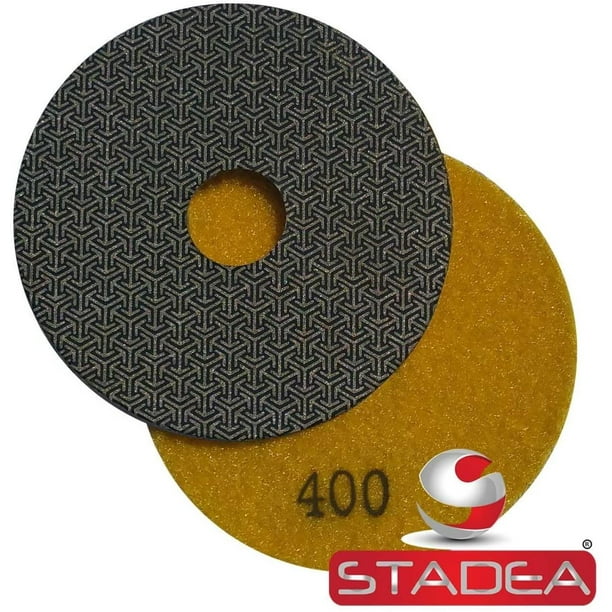 Stadea PPE117A Electroplated Diamond Polishing Pads 4" Wet Dry Fine