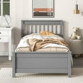 thumbnail image 7 of Twin Size Bed Frame with a Nightstand, Wooden Platform Bed with Headboard and Footboard for Kids, Teens, Adults, No Box Spring Needed, 7 of 7