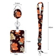 thumbnail image 4 of LCXmlly ID Card Holder Telescopic ID Sling Retractable Reel with Lanyard Flower Printed Easy to pull Buckle Slide Open ID Card Holder Clip School, 4 of 8