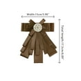 thumbnail image 2 of INSPIRE CHIC Broche de cinta para mujer, lazo, corbata, broches para bodas y fiestas, color café, 2 of 4
