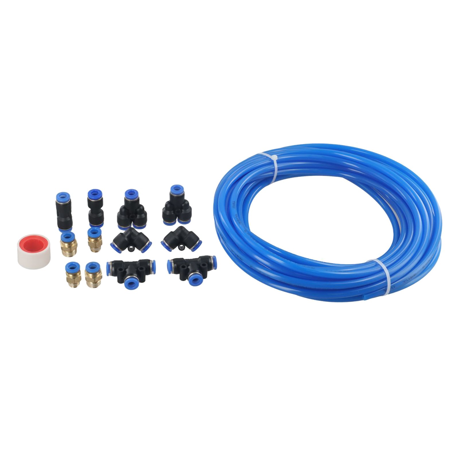 Pneumatic 6Mm Od 4Mm Id Polyurethane Pu Air Hose Pipe Tube Kit, 10 Meter 32.8Ft