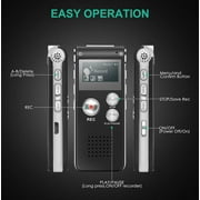 8/16/32GB Lecture Digital Voice Recorder Dictaphone Audio MP3 Sound Mini Spy Recorder Mic
