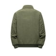 thumbnail image 3 of Frontwalk Mens Outwear Long Sleeve Winter Warm Jacket Coat Men Casual Overcoats Military Green 3XL, 3 of 8
