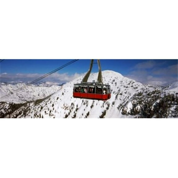 Overhead Cable Car in A Ski Resort Snowbird Ski Resort Utah USA Poster Print - 18 x 7