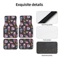 thumbnail image 4 of Lsque Tapis de Sol 4 Pcs Imprimé Licorne Arc-en-Ciel et Chat, Doublures en Caoutchouc Résistantes, Design Antidérapant, Protection Automobile Toutes Saisons, Véhicules, Voitures, Camions et SUV, 4 of 7