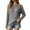 Gray, variant on Trendy Sweaters for Women Cold Shoulder Long Sleeve Tops Faux Pearls Decor Soft Knit Crewneck Pullover (2XL, Black)
