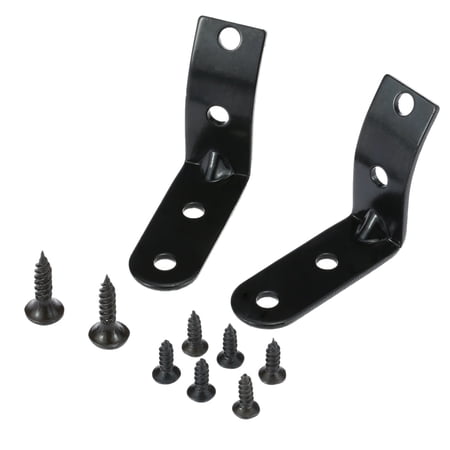 Xirurus Glove Box Hinge Repair Kit for Audi A4 S4 RS4 B6 B7 8E 2002-2008, Black Aluminum Bracket Replacement Auto Console Accessories (2.8 inches / 7 cm)