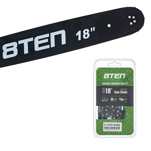8TEN 18" Chainsaw Bar & Chain .058 3/8 64DL for Husqvarna MK1010335