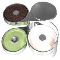 Chrome Look Glass Rimmer Margarita Salter with 3 Compartments