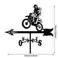 thumbnail image 2 of Metal Weathervane with Ornamental Roof Mount Durable Wind Direction Indicator for Outdoor Garden Yard Farmhouse Decoration and Measuring Tool, 2 of 3
