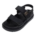 thumbnail image 2 of Sandalias Suela Gruesa Doble Correa para Mujer Antideslizantes Ajustables, 2 of 9