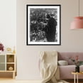 thumbnail image 3 of Historic Framed Print, [Cathedral statue overlooking Dresden, Germany, after fire bombing during World War II], 17-7/8" x 21-7/8", 3 of 9