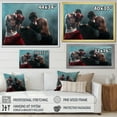 thumbnail image 4 of Designart "Two Professional Boxers Engaged In A Boxing Match" Boxing Floater Framed Wall Decor, 4 of 5