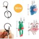 thumbnail image 3 of Precioso muñeco de peluche de animal, llavero de peluche, llavero, bolso colgante, premios de carnaval para niños, regalos de San Valentín, juguetes., 3 of 8