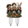 thumbnail image 4 of Estaca de jardín de Pascua, figura acrílica, estacas de jardín, decoración de jardín, regalos, escultura de animal, estatua de conejo para césped al Estilo G, 4 of 8