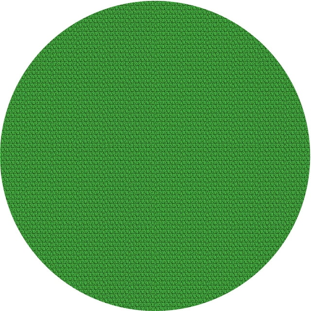 Ahgly Company Tapis d'Intérieur Lavable en Machine Carré Vert, 3 Pieds Carré