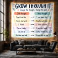 thumbnail image 6 of Grow Through It Chart with Thought Arrows, Inspirational Minimalist Style for Teachers, Classroom Decor, Back to School Gift, Tapestry Wall Hanging for Bedroom and Classroom, 6 of 7