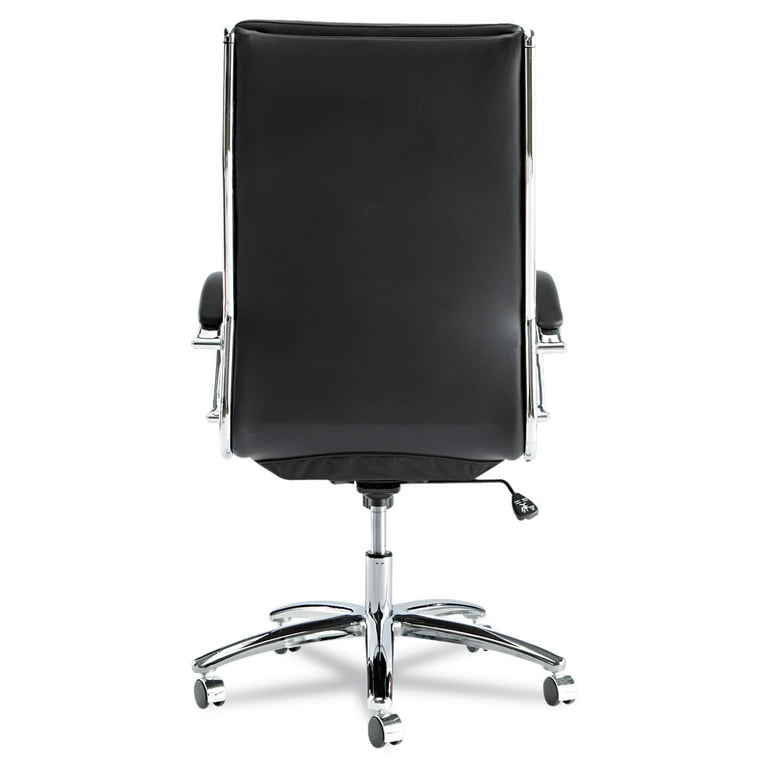 Alera Neratoli High-Back Slim Profile Chair, Faux Leather, 275 lb Cap, 17.32