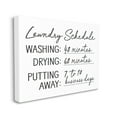 thumbnail image 3 of Stupell Industries Laundry Schedule Witty Text Casual Home Sign Graphic Art Gallery Wrapped Canvas Print Wall Art, Design by Lettered and Lined, 3 of 7
