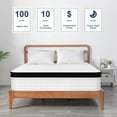 thumbnail image 5 of Musser 12 Inch Hybrid Mattress with Comfort Foam and Durable Springs, Full XL, Firm, 5 of 14