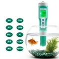 thumbnail image 2 of 10 In 1 PH/EC/TDS/ORP/H2/Fertile/Salinity/S.G./Resistivity/Temp Water Quality Meter Digital Multifunction Tester For Aquariums, 2 of 7