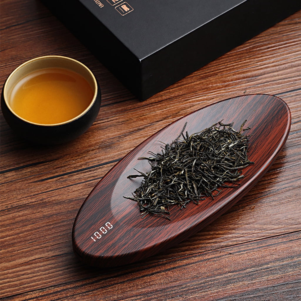 YESTUNE Tea Scale 0.1g Accuracy Scale Wood Color Creative Jewelry Electronic Scale