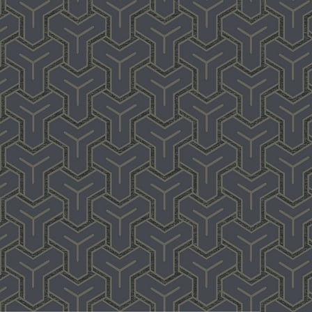 Advantage Gautier Blue Tessellate Wallpaper