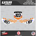 thumbnail image 4 of Kalair GFX Graphics Kit for Kawasaki KLX110 (2002-2009) Usa Series, 4 of 5