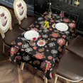 thumbnail image 2 of Pioneer Flower Floral Print Pattern Rectangle Tablecloth 60"x102", Waterproof Polyester Table Cloth, Wipeable Spillproof for Dining Camping Indoor Outdoor, 2 of 6