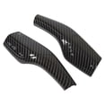 thumbnail image 4 of par de cubierta de palanca de cambios de dirección, patrón de fibra de carbono, reemplazo de embellecedor de palanca de cambios para Tesla Model 3 Y, 4 of 5