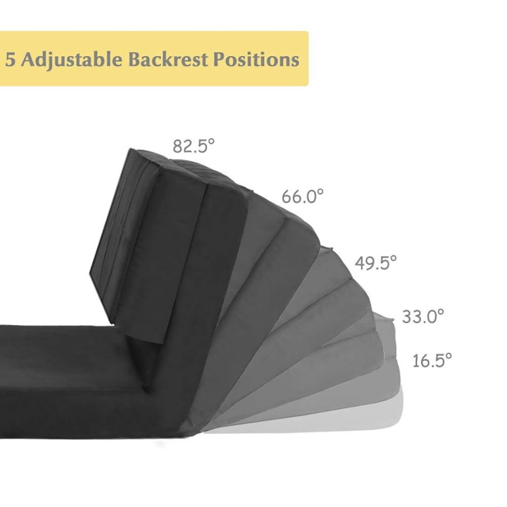 Finihen Convertible Sleeper Bed, Folding Sleeper Chair Sofa Bed, Convertible Lounger Folding Sofa Sleeper Bed, for Living Room, Bedroom, Apartment, Black Finihen Convertible Sleeper Bed, Folding Sleeper Chair Sofa Bed, Convertible Lounger Folding Sofa Sleeper Bed, for Living Room, Bedroom, Apartment, Black