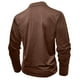 thumbnail image 5 of Blusa y camisa de manga larga con cuello vuelto para hombre, estilo casual, lisa, de manga larga, con cuello vuelto y botones, estilo jersey, para hombre, de poliéster, algodón y poliéster., 5 of 5
