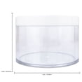 thumbnail image 4 of 4oz/120g/120ml High Quality Acrylic Leak Proof Clear Container Jars with White Lids 6pcs, 4 of 5
