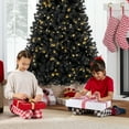 thumbnail image 5 of Best Choice Products 6ft Pre-Lit Black Christmas Tree, Artificial Holiday Decoration w/ 947 Branch Tips, 250 Lights, 5 of 9