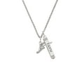 thumbnail image 2 of Delight Jewelry Silvertone Winged Shoe - Mascot Silvertone Believe Faith Prayer Hope Bar Charm Necklace, 23", 2 of 4