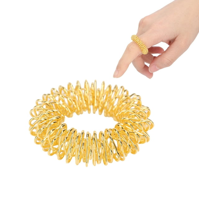 Massage Finger Rings, Sensory Rings Easy To Store for Family for Home Gold,Silver,Green