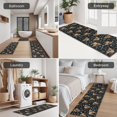 thumbnail image 5 of Black Highland Cow Flower Pattern Kitchen Rugs Sets Of 3,Kitchen Runner Rugs Non Skid Washable,Decorative Kitchen Floor Mats for Kitchen,Sink,Laundry,17"x30"+ 17"x47" + 17"x59", 5 of 6
