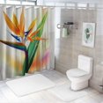 thumbnail image 7 of Orinice  Jungle Green Shower Curtain,Spring Time Contemporary Bird Paradise Flower Abstract Jungle Shower Curtains for Bathroom with 12 Hooks 60x72, 7 of 7