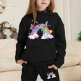 thumbnail image 3 of Girls Outfit Sets Toddler Boy Girl Long Sleeve Cute Print Warm Hoodie Sweatpant Kids Outfits Sweat Suit,2-13Y, 3 of 4