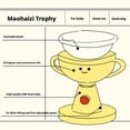 thumbnail image 3 of Pet Feeding Bowl Station with Adjustable Height and Tilted Angle in Yellow, ABS Material, Multiple Sizes Available, 3 of 8