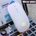 thumbnail image 1 of Alician 2.4GHz Wireless Optical Mouse USB Rechargeable RGB Cordless Mice For PC Laptop, 1 of 9