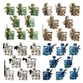 thumbnail image 1 of Set de 24 Mini Figuras de Bloques ZipBricks: Guerreros Camuflaje Lobo y Fantasma, 1 of 6