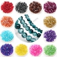 thumbnail image 2 of Cuentas de vidrio OlingArt redondas de 6 mm, 8 mm y 10 mm, espaciadores de cristal de colores mezclados, fabricación de pulseras, collares y joyas, 2 of 5
