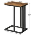 thumbnail image 5 of HOOBRO Set of 2 C-shaped Sofa End Table Coffee Table Living Room Bedroom Rustic Brown BF02SFP201G1, 5 of 12