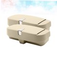 thumbnail image 3 of NUOLUX 1Ud Car Sunglass Storage Case Beige Con Espacio Ampliado Y Material Premium, 3 of 8