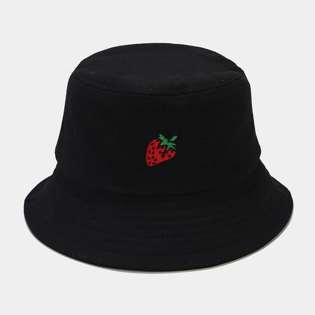 Chapeau de Pêcheur Unisexe Adulte Femme Homme Imprimé Fraise Protection Solaire Extérieur