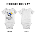 thumbnail image 3 of I Heart My Bosnian Auntie Bosnia and Herzegovina Love Flag Baby Clothes (White, 0-3 Months), 3 of 5
